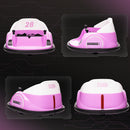 AIYAPLAY 360° Rotation 12V Pink Kids Bumper Car W/ Remote Control