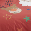 Bedlam Ho Ho Ho Duvet Cover Set in Red