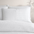 Serene Honley Seersucker Duvet Cover Set in White