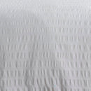 Serene Honley Seersucker Duvet Cover Set in White