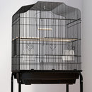 PawHut Bird Cage for Budgie Finch Canary Parakeet W/ Stand Tray Black