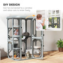 PawHut Walk-in Catio, Outdoor Cat Enclosure With 4 Jumping Platforms, Condo