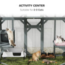 PawHut Walk-in Catio, Outdoor Cat Enclosure With 4 Jumping Platforms, Condo