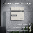 HOMCOM Wall Mounted Post Box, Weatherproof Letterbox with Lock