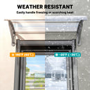 Outsunny Door Canopy Awning Outdoor Window Rain Shelter Cover for Front/Back Door Porch Clear 100 x 80cm