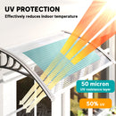 Outsunny Door Canopy Awning Outdoor Window Rain Shelter Cover for Front/Back Door Porch Clear 100 x 80cm