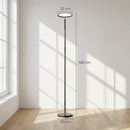 HOMCOM Uplighter Floor Lamp With Tuya App And Music Sync For Bedroom, Black