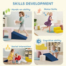 AIYAPLAY Foam Blocks for Kids, 8 Piece Indoor Building Blocks for Climbing