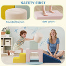 AIYAPLAY Foam Blocks for Kids, 8 Piece Indoor Building Blocks for Climbing
