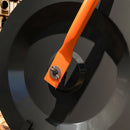 Outsunny Compost Spreader, 24\" Garden Spreader w/ Height Adjustable Handle