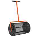 Outsunny Compost Spreader, 24\" Garden Spreader w/ Height Adjustable Handle