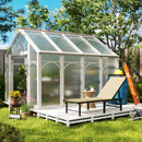 Outsunny Sun Lounger, 5-Level Reclining Sunbed