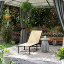 Outsunny Sun Lounger, 5-Level Reclining Sunbed