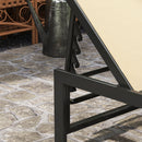 Outsunny Sun Lounger, 5-Level Reclining Sunbed