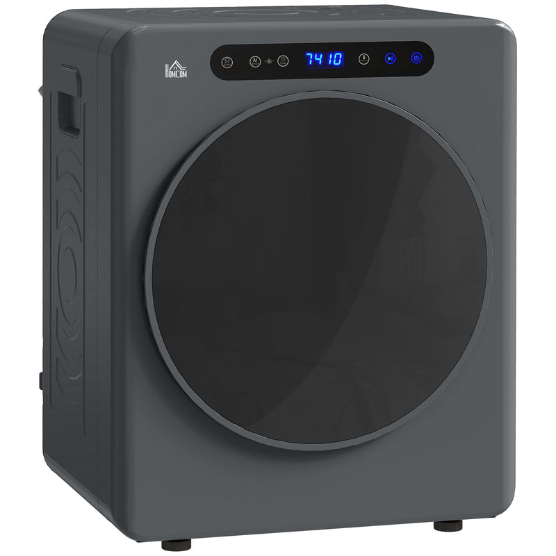 HOMCOM 4kg Portable Vented Tumble Dryer Machine with Timer, 6 Heat Settings