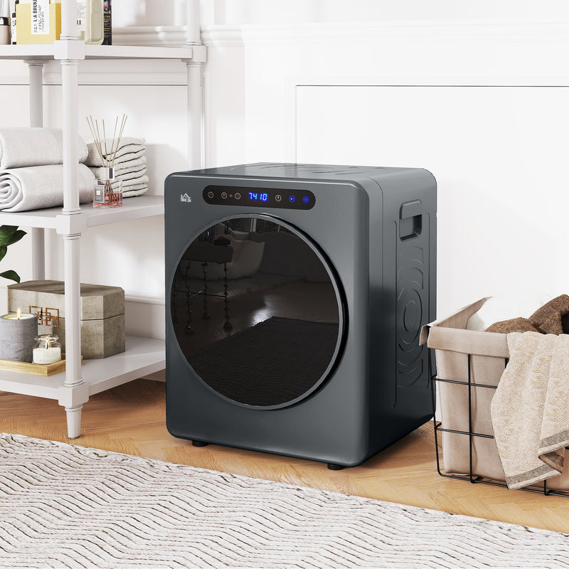 HOMCOM 4kg Portable Vented Tumble Dryer Machine with Timer, 6 Heat Settings
