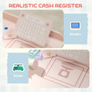 AIYAPLAY Kids Grocery Store, Pretend Play Shop with Cash Register, Pink