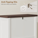 HOMCOM Shoe Cabinet with 2 Flip Drawers, Narrow Shoe Storage Cabinet, White