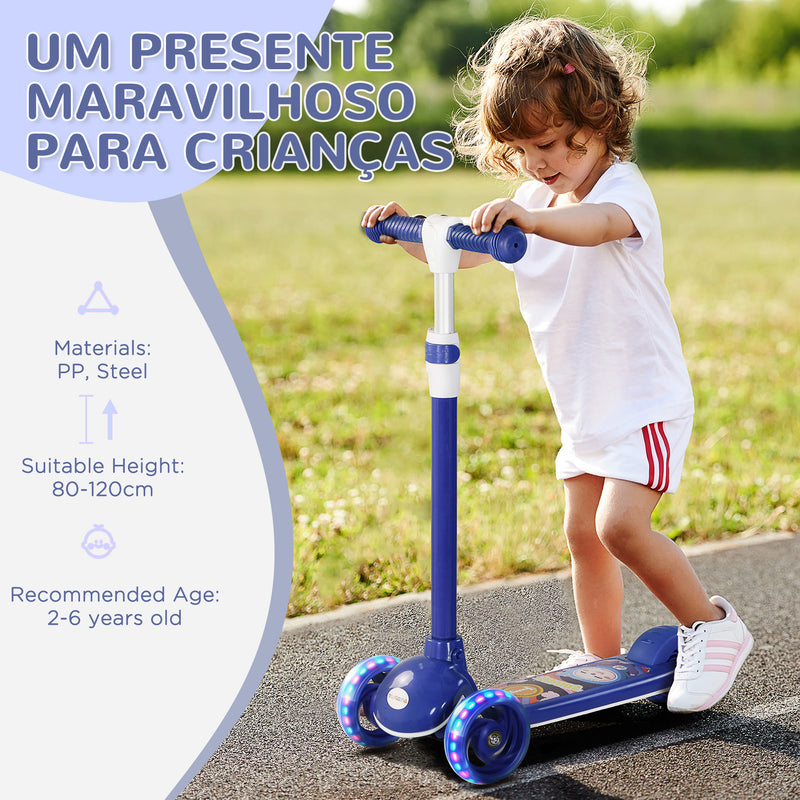 AIYAPLAY Kids 3 Wheel Scooter For 2-6 Years Old W/ Adjustable Height