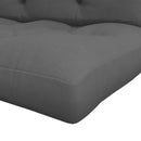 Outsunny 2 Seater Outdoor Seat Cushions and Back for Pallet, Charcoal Grey
