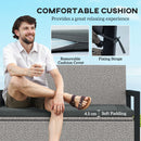 Outsunny Rattan Garden Bench with Storage, Inner Bag, 151.5L Outdoor Bench