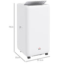 12000 BTU Quiet Mobile Air Conditioner for 28m, with 24H Timer On/off