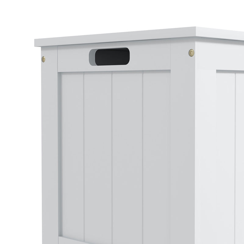 HOMCOM Storage Chest with 2 Safety Hinges, Storage Bench for Living Room