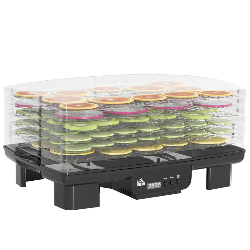 HOMCOM 6 Tray Food Dehydrator, Food Dryer Machine for Fruit Meat Vegetable