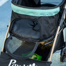 PawHut Pet Stroller for XS and S Dogs w/ Rain Cover