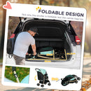 PawHut Pet Stroller for XS and S Dogs w/ Rain Cover