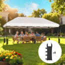 Outsunny 8 Pack Gazebo Sand Weights Bags, 40 Kg Heavy Duty Sandbags, Black