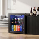 HOMCOM 50 L Drinks Fridge, 48 Can Under Counter Freestanding Wine Cooler