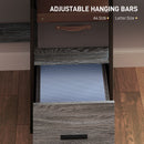 HOMCOM L Shaped Desk, Computer Table With Liftable Desktop