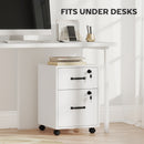 HOMCOM Roll File Cabinet with Drawer, Organiser Letter Size, White