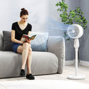 HOMCOM Pedestal Fan for Bedroom, Powerful Air Circulator with 3 Speed, White