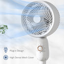 HOMCOM Pedestal Fan for Bedroom, Powerful Air Circulator with 3 Speed, White