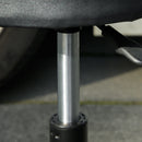 HOMCOM Pneumatic Adjustable Mechanic Stool w/ Tool Tray, Wheels