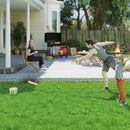 SPORTNOW Molkky Game, Wooden Skittles Throwing Game with Carrying Box