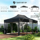 Outsunny 3 x 4.5 m Pop Up Gazebo with Mesh, Heavy Duty Party Tent Marquee