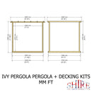 Ivy Pergola Kit With Decking 8x8