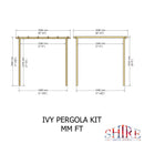 Ivy Pergola Kit 8x8