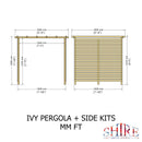 Ivy Pergola Kit 8x8 & Sides