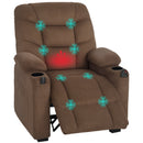 HOMCOM Electric Massage Recliner Armchair with Heat, Reclining Chair, Brown
