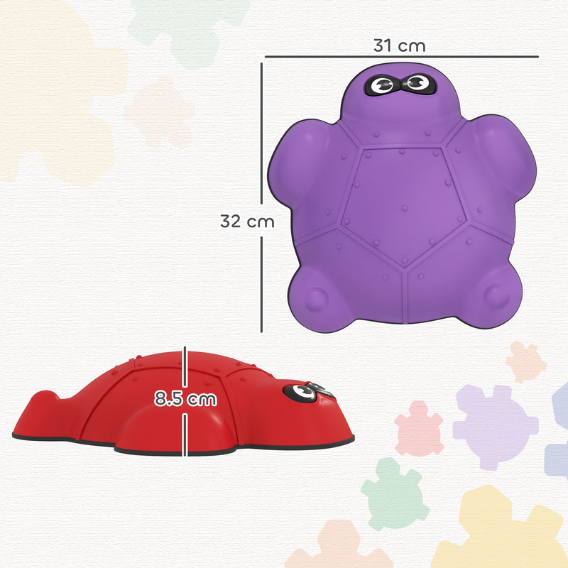 AIYAPLAY 9 PCS Kids Stepping Stones, Turtle-Shaped Stackable River Stones