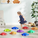 AIYAPLAY 9 PCS Kids Stepping Stones, Turtle-Shaped Stackable River Stones