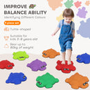 AIYAPLAY 9 PCS Kids Stepping Stones, Turtle-Shaped Stackable River Stones