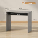 HOMCOM Computer Desk Writing Table Study Workstation Storage