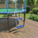SPORTNOW Trampoline Ladder with Horizontal Wide Steps, Blue