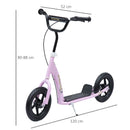 HOMCOM Teen Push Scooter - Pink