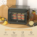 HOMCOM Food Dehydrator with 6 Stainless Steel Tray, for Fruit, Meat